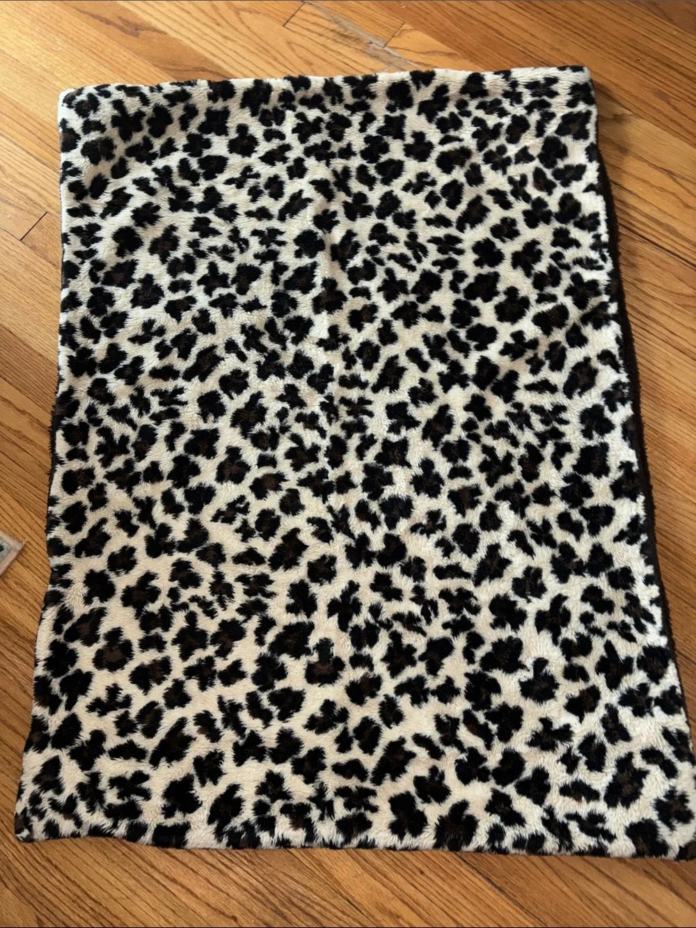 Leopard Print Faux Fur Pet Bed or Throw